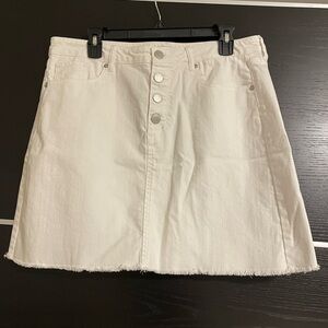 Loft Outlet White denim skirt size 14